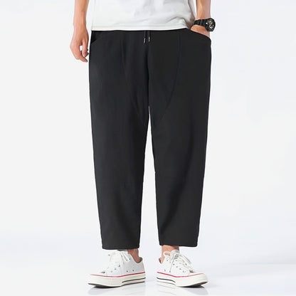 CITYLINE CROPPED COTTON TROUSERS