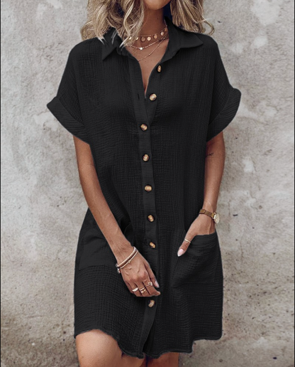 SOMERSET LINEN SHIRT DRESS
