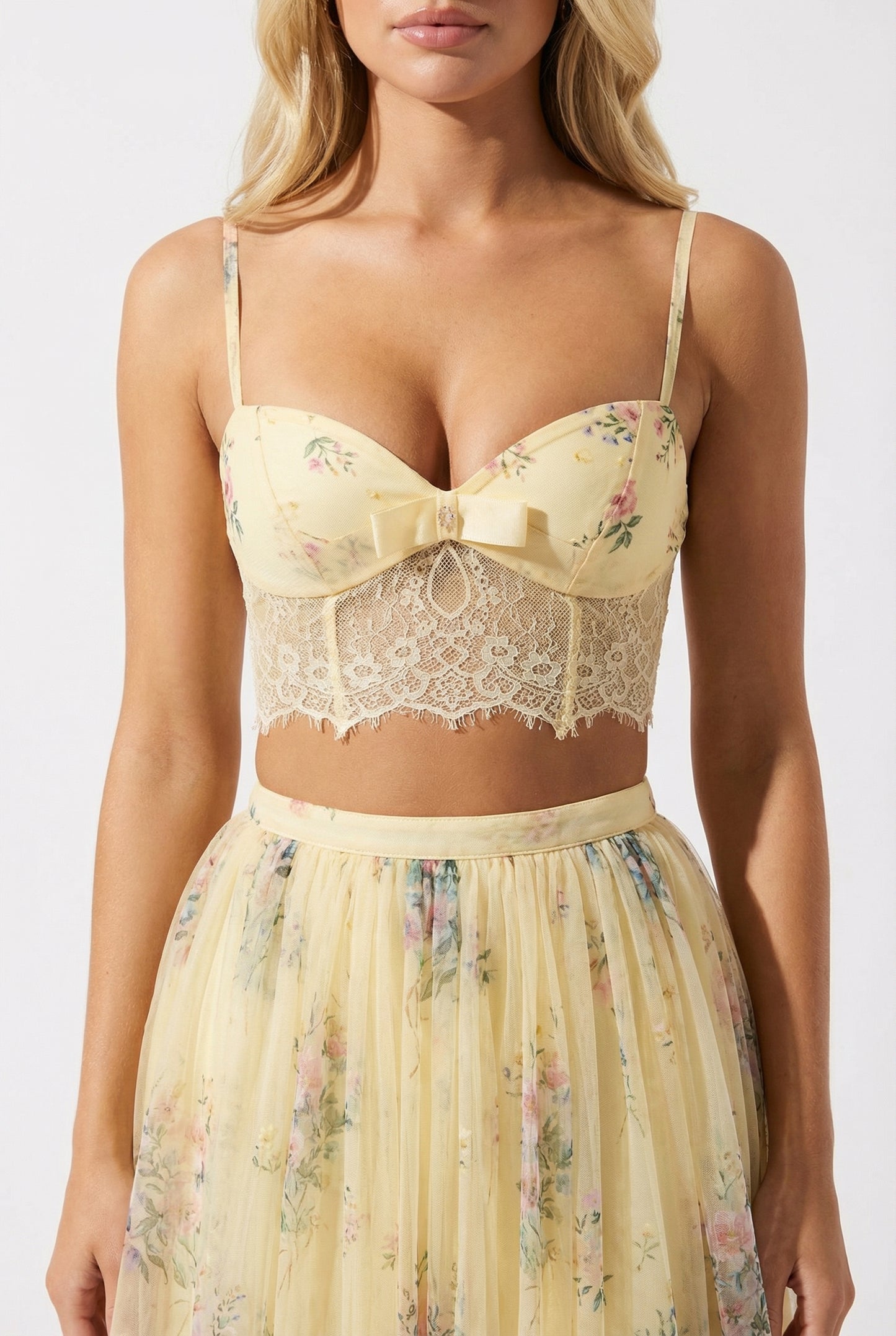 AURÉLIE FLORAL TULLE SKIRT SET
