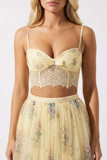 AURÉLIE FLORAL TULLE SKIRT SET