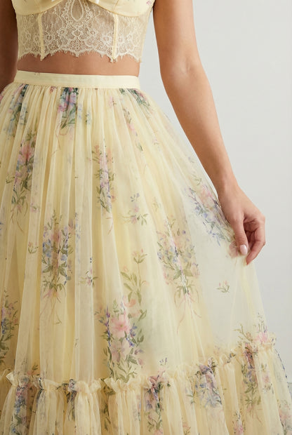 AURÉLIE FLORAL TULLE SKIRT SET