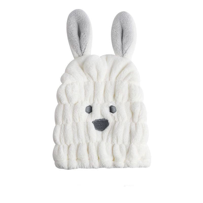 The CloudBunny Hair Turban | Ultra-Soft Coral Fleece Quick-Dry Wrap