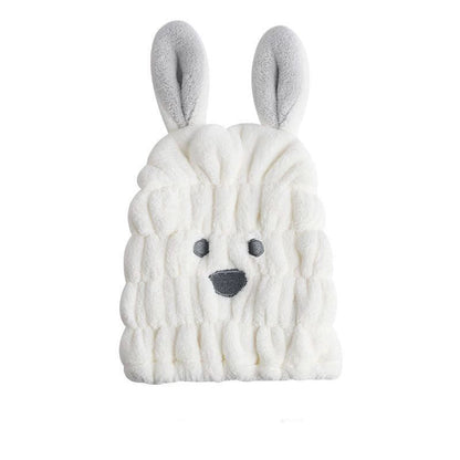 The CloudBunny Hair Turban | Ultra-Soft Coral Fleece Quick-Dry Wrap
