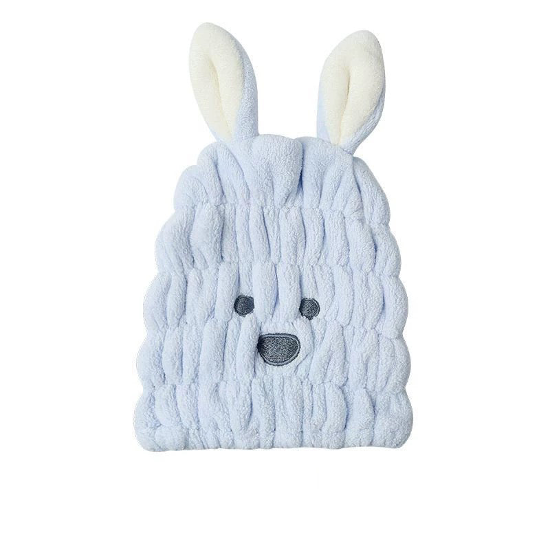 The CloudBunny Hair Turban | Ultra-Soft Coral Fleece Quick-Dry Wrap