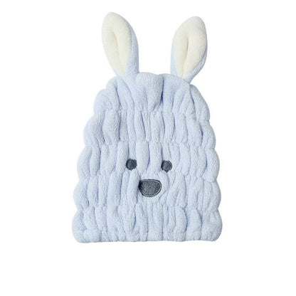 The CloudBunny Hair Turban | Ultra-Soft Coral Fleece Quick-Dry Wrap