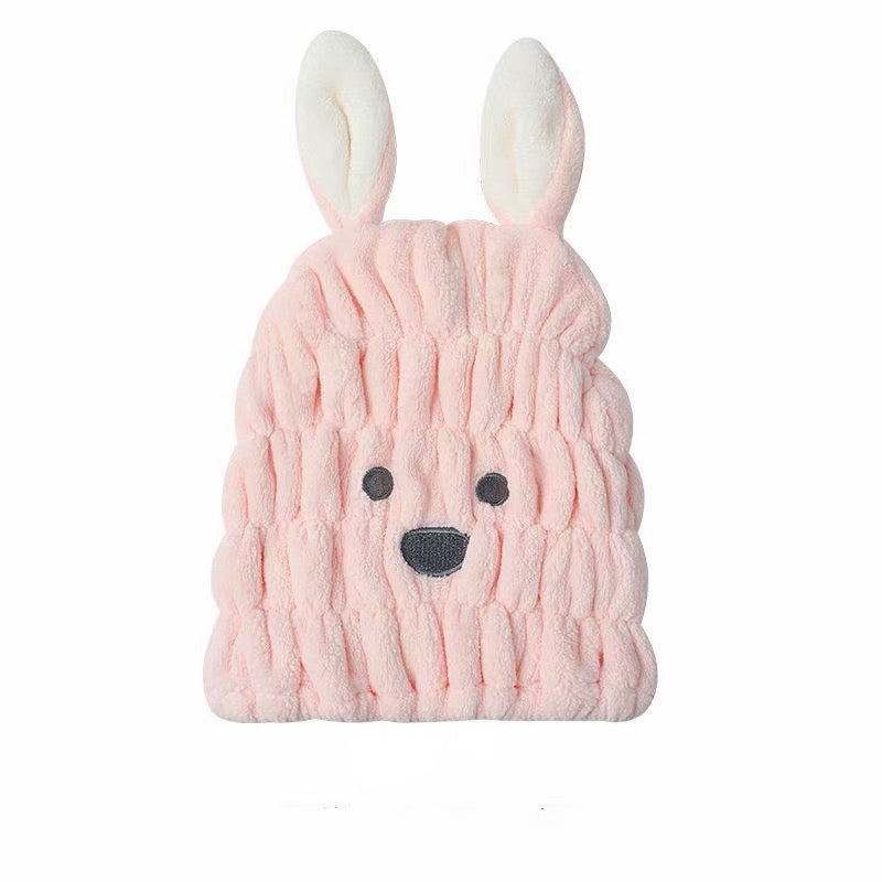 The CloudBunny Hair Turban | Ultra-Soft Coral Fleece Quick-Dry Wrap