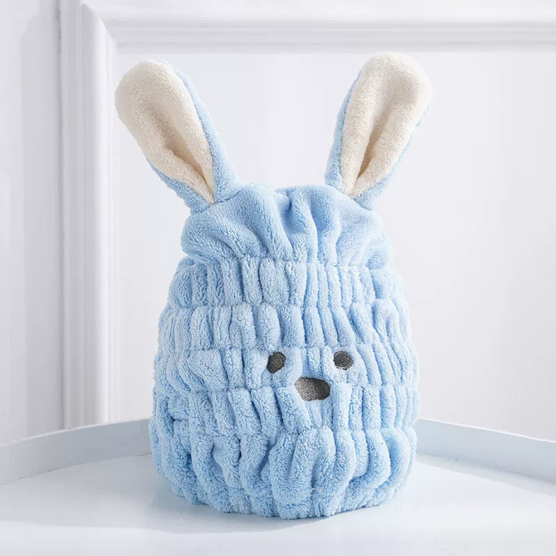 The CloudBunny Hair Turban | Ultra-Soft Coral Fleece Quick-Dry Wrap