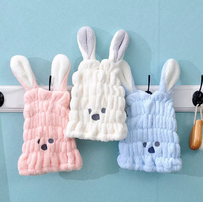 The CloudBunny Hair Turban | Ultra-Soft Coral Fleece Quick-Dry Wrap
