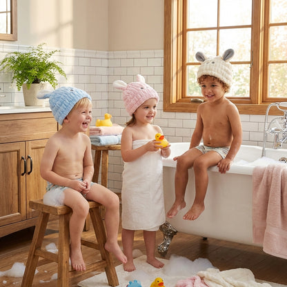 The CloudBunny Hair Turban | Ultra-Soft Coral Fleece Quick-Dry Wrap