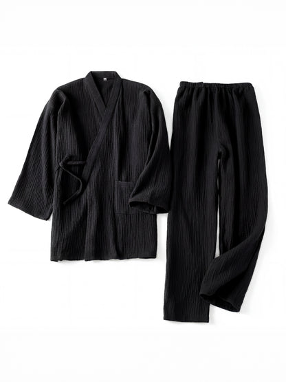The Yoake Kimono Set — 100% Cotton Pajamas