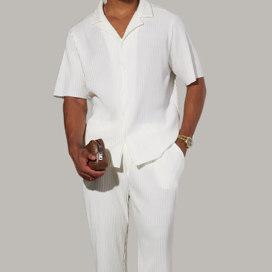 SIENNA LINEN BLEND TWO-PIECE SET