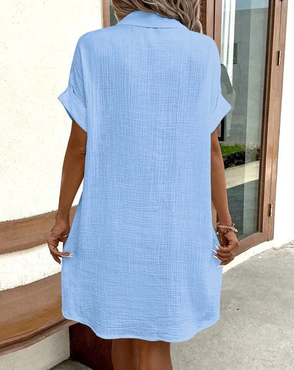 SOMERSET LINEN SHIRT DRESS
