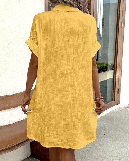 SOMERSET LINEN SHIRT DRESS