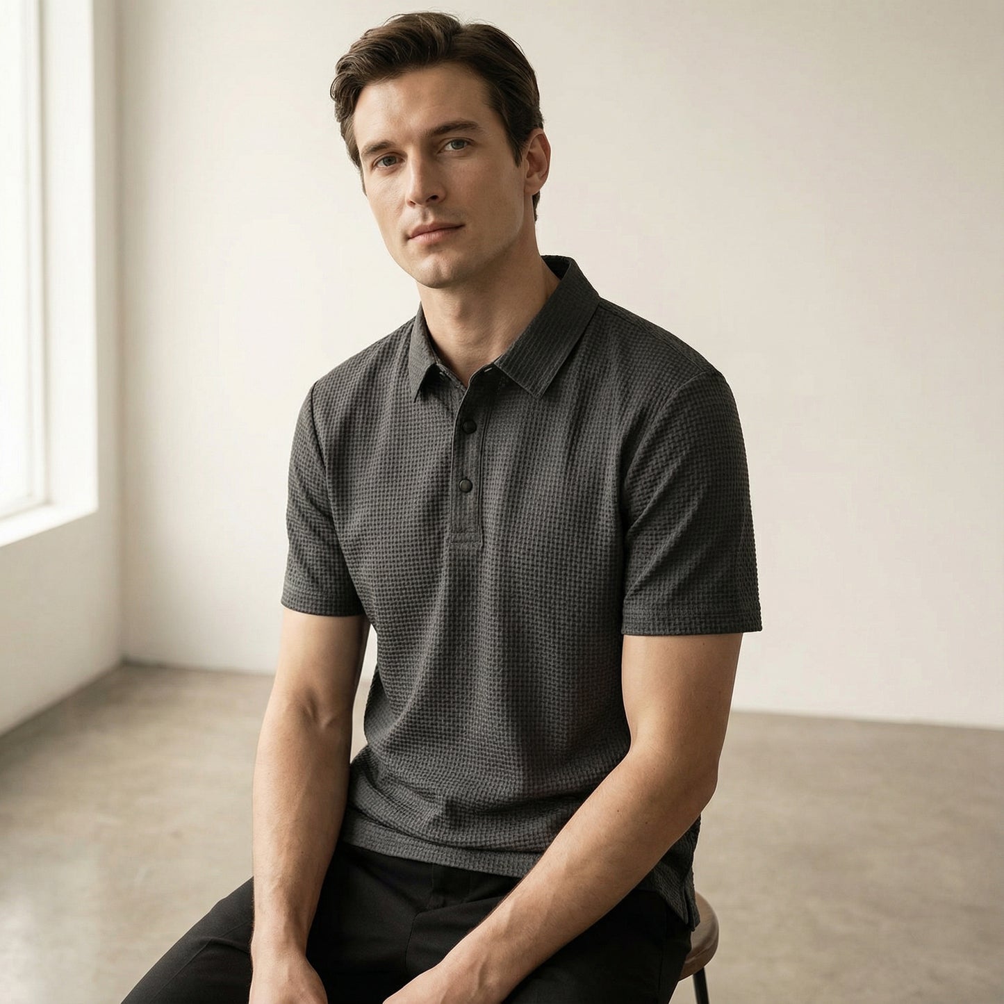SIENA WEAVE POLO SHIRT